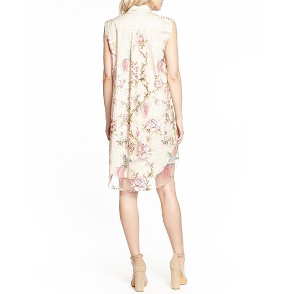 Aratta Sensation Embroidered Tunic Dress • Small NWT • Embroidered • Floral Boho - Picture 4 of 4